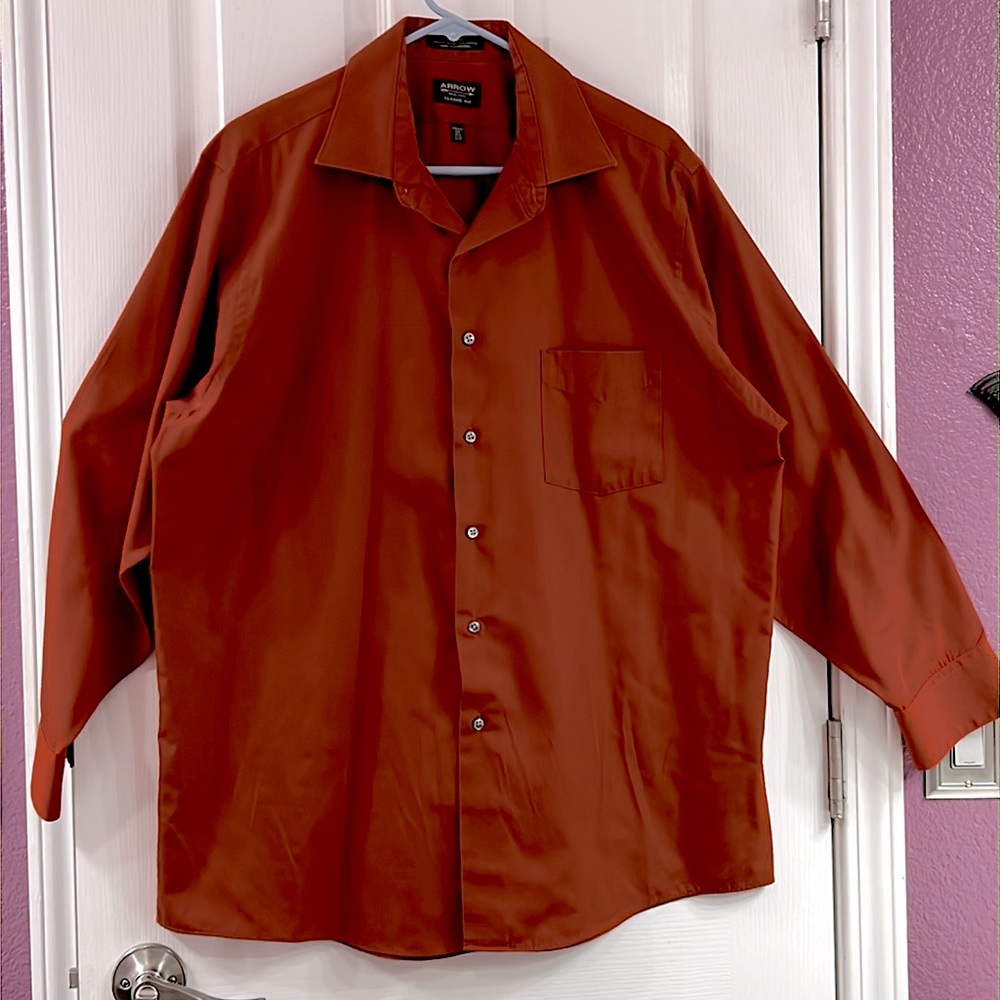 Burnt Orange Dress Shirt